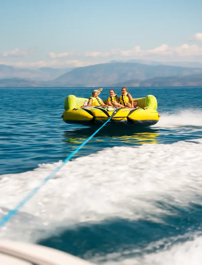 inflatable rides corfu ski club watersports