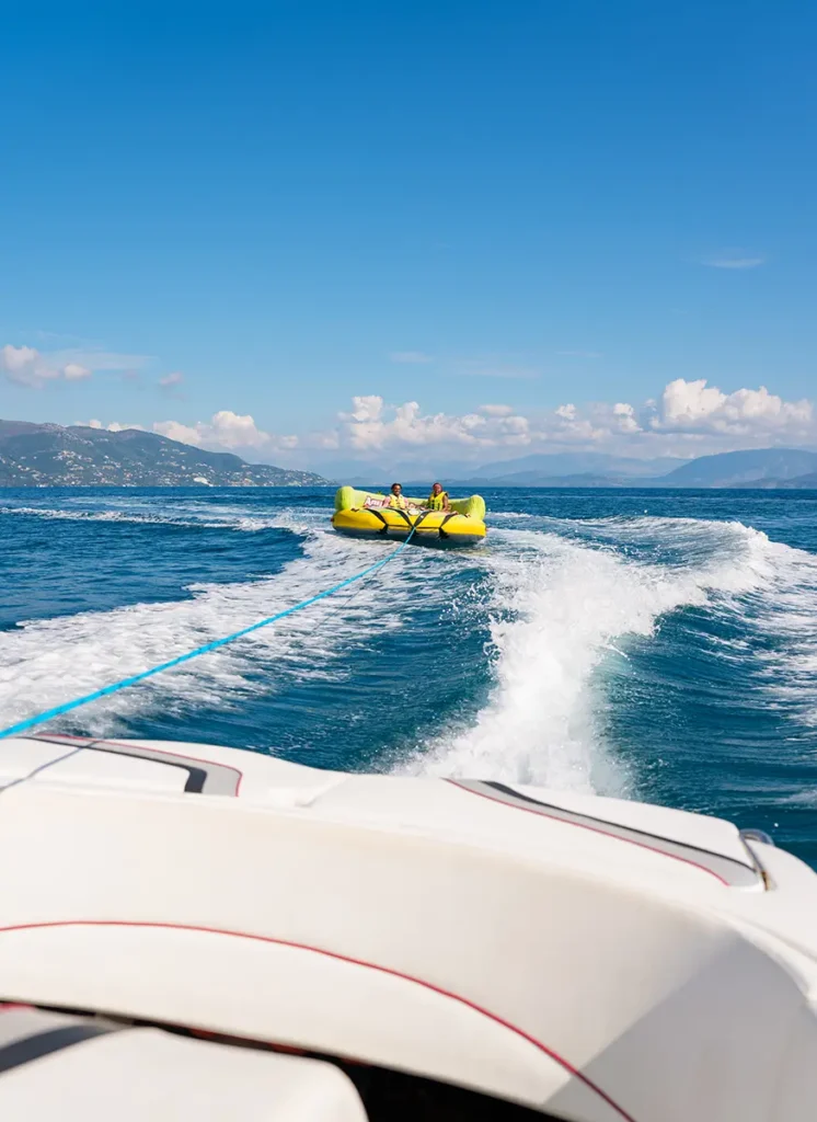 inflatable rides corfu ski club watersports