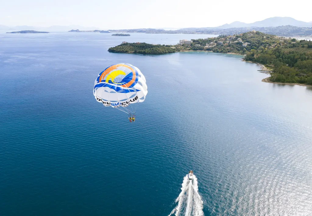corfu ski club watersports parasailing