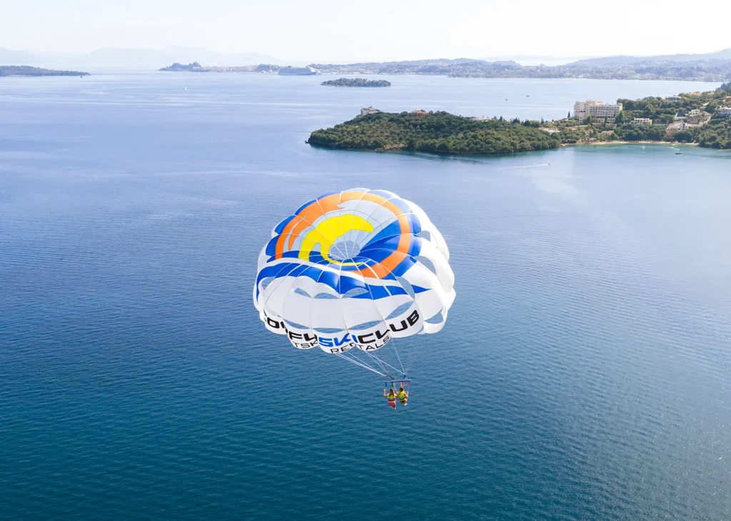 corfu ski club watersports parasailing