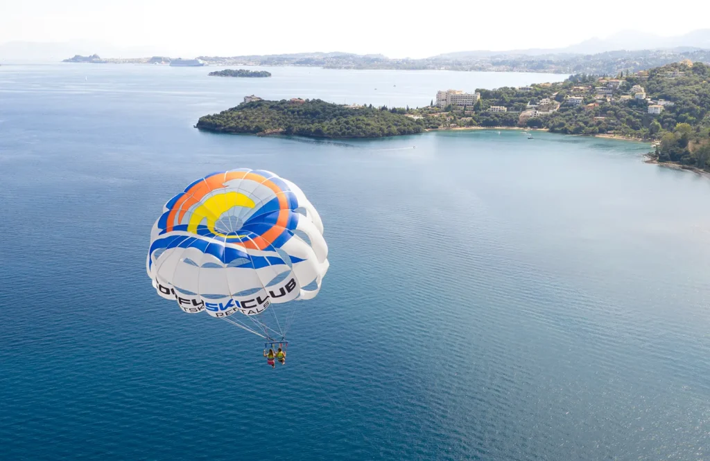 corfu ski club watersports parasailing