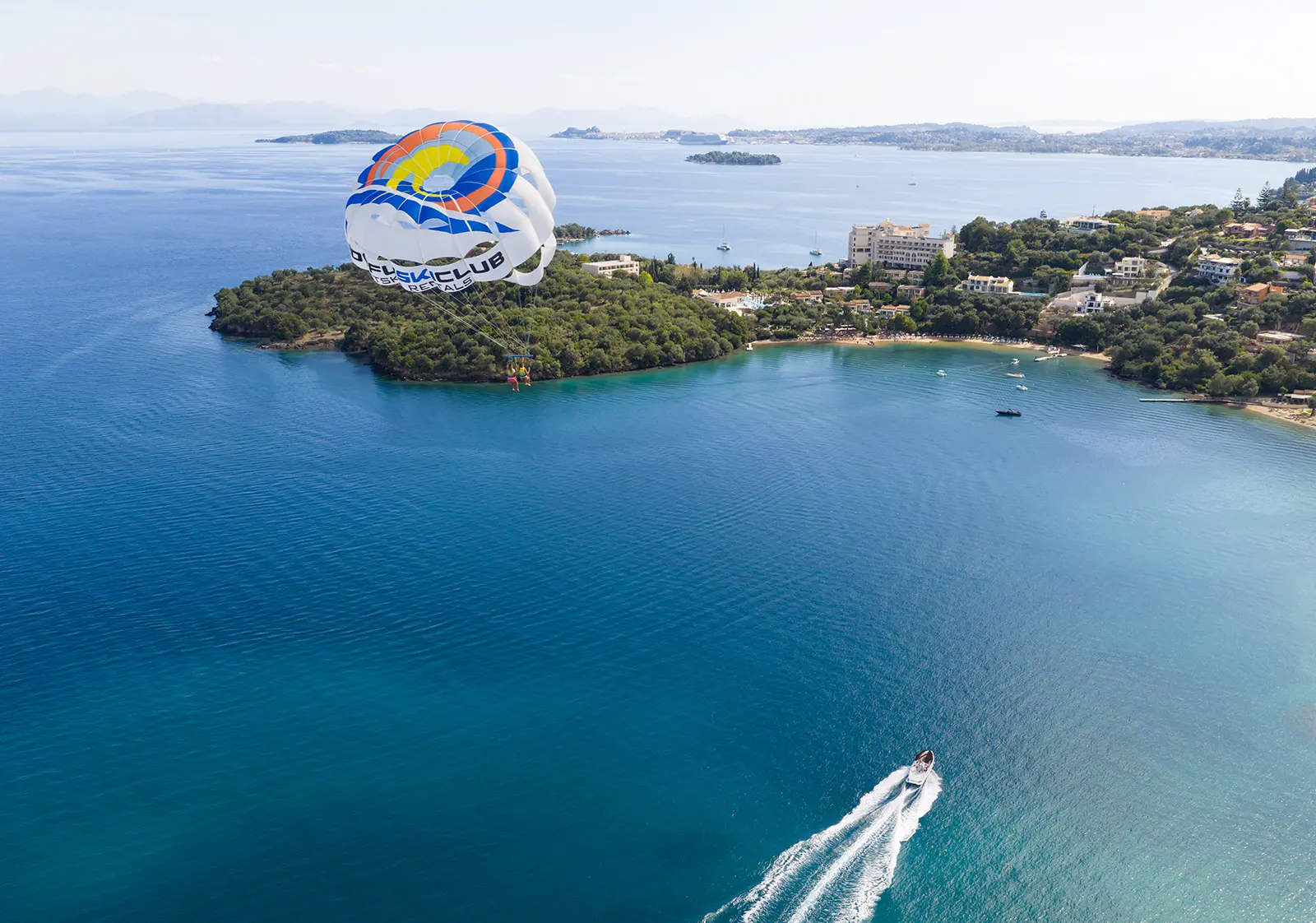 corfu ski club watersports parasailing