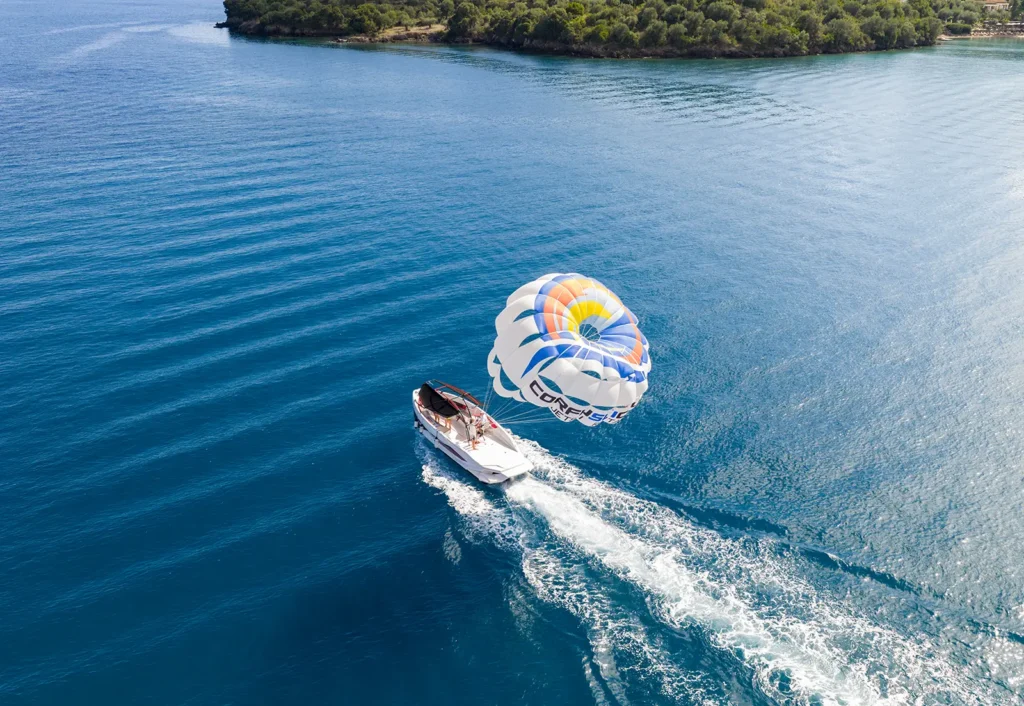 corfu ski club watersports parasailing