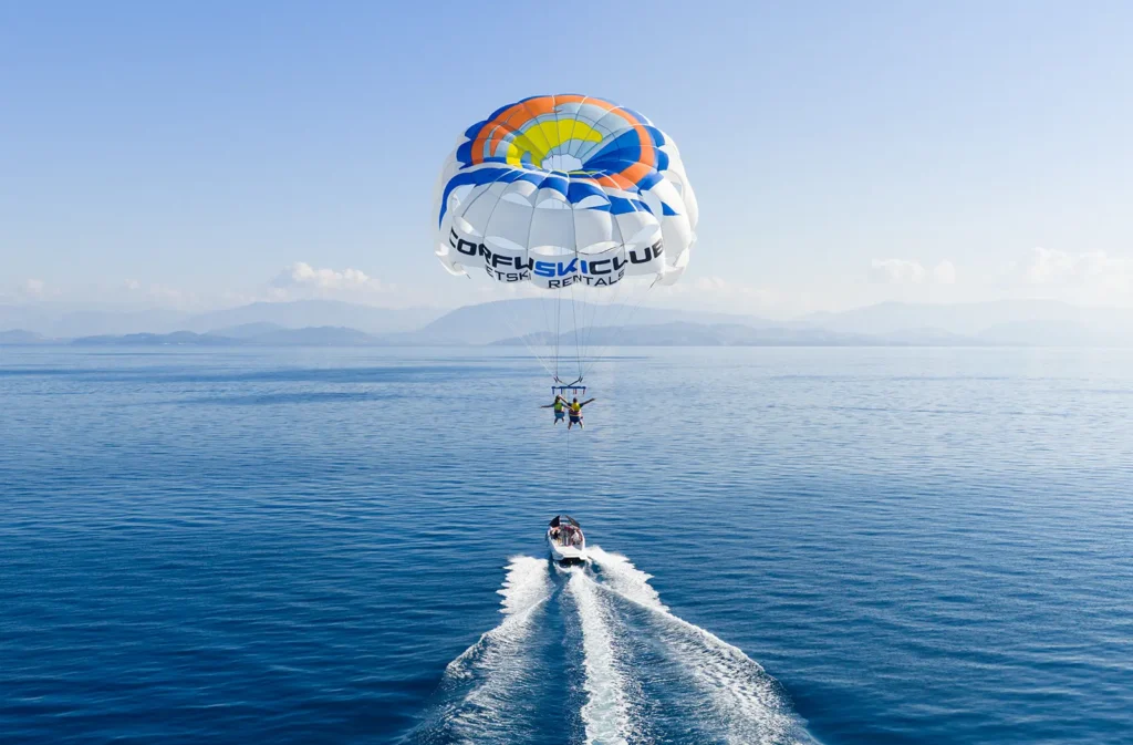 corfu ski club watersports parasailing