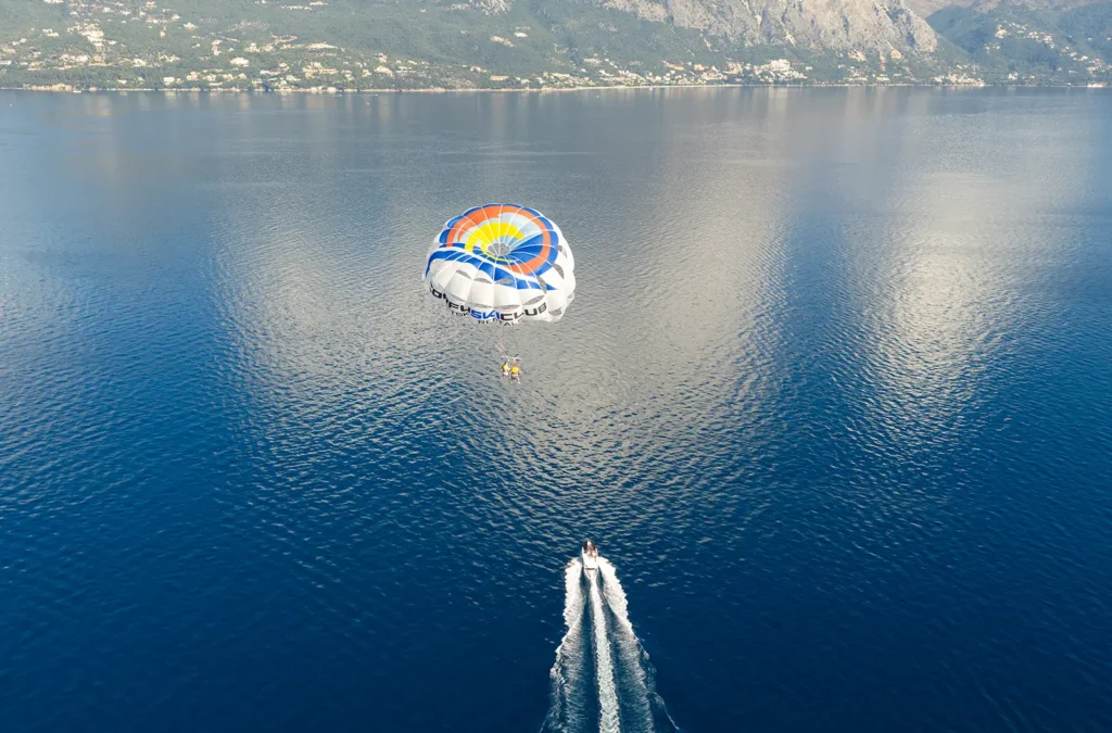corfu ski club watersports parasailing