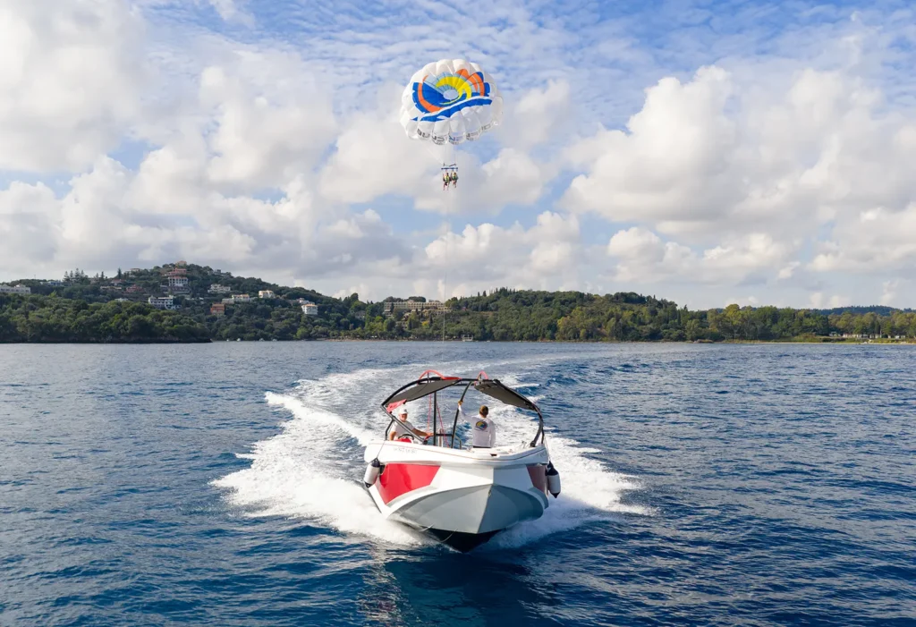 corfu ski club watersports parasailing