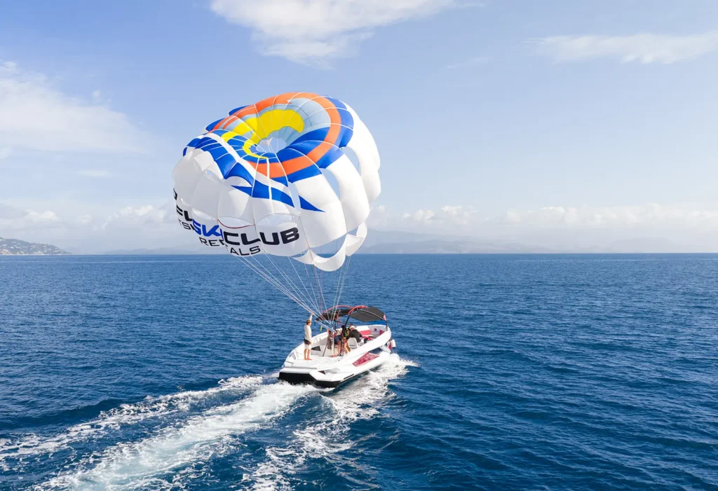 corfu ski club watersports parasailing