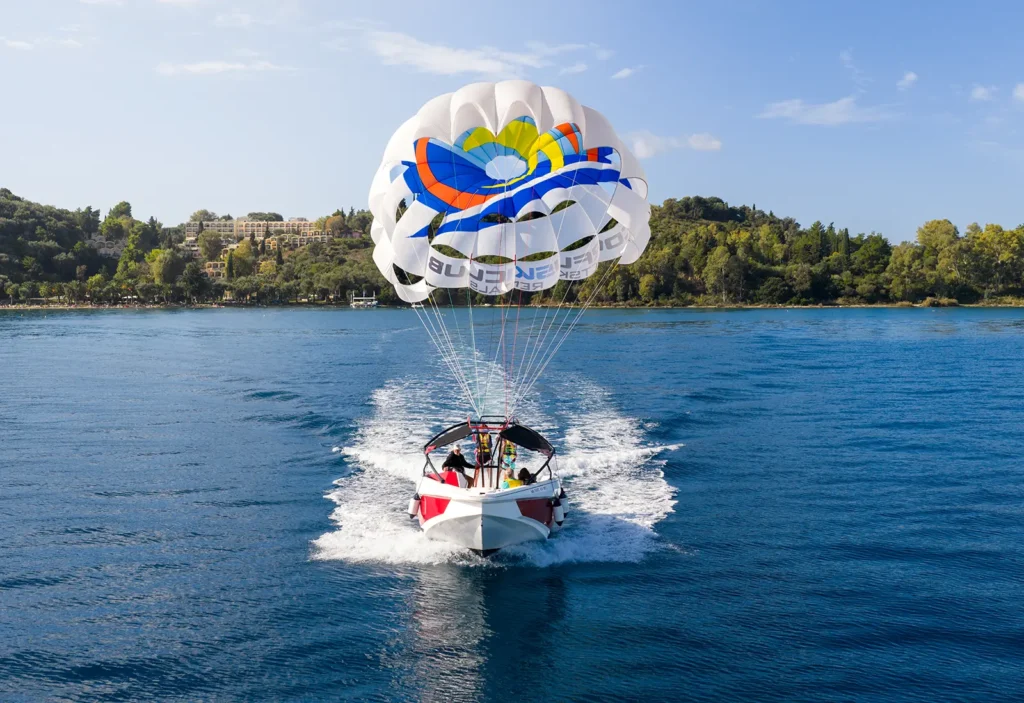 corfu ski club watersports parasailing