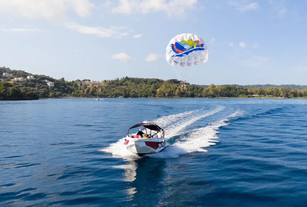 corfu ski club watersports parasailing