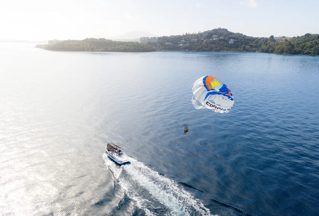 corfu ski club watersports parasailing