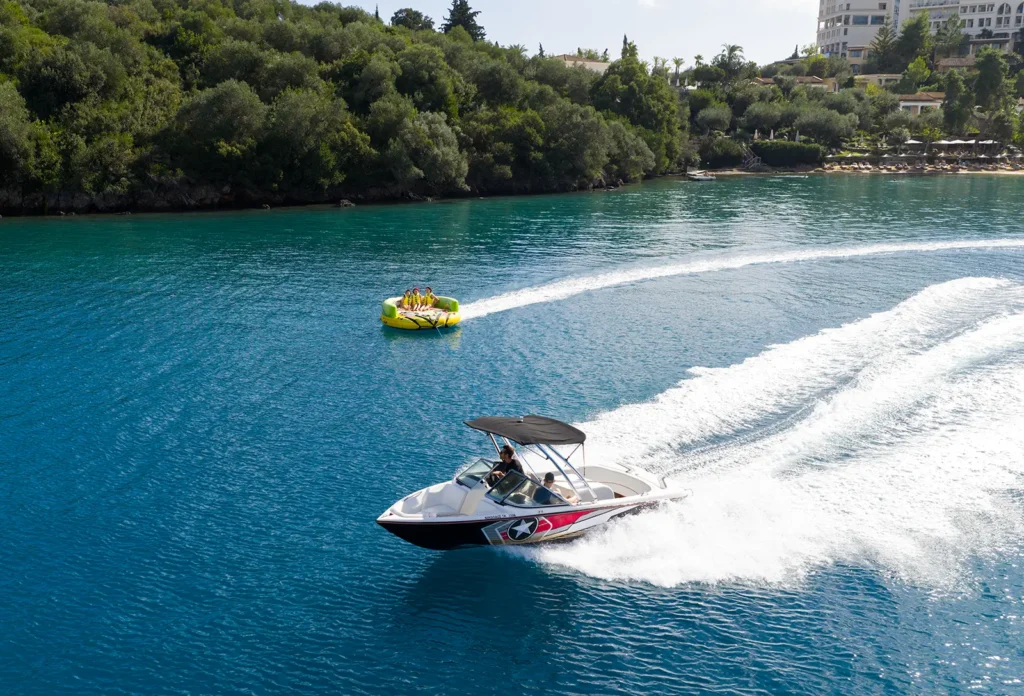inflatable rides corfu ski club watersports