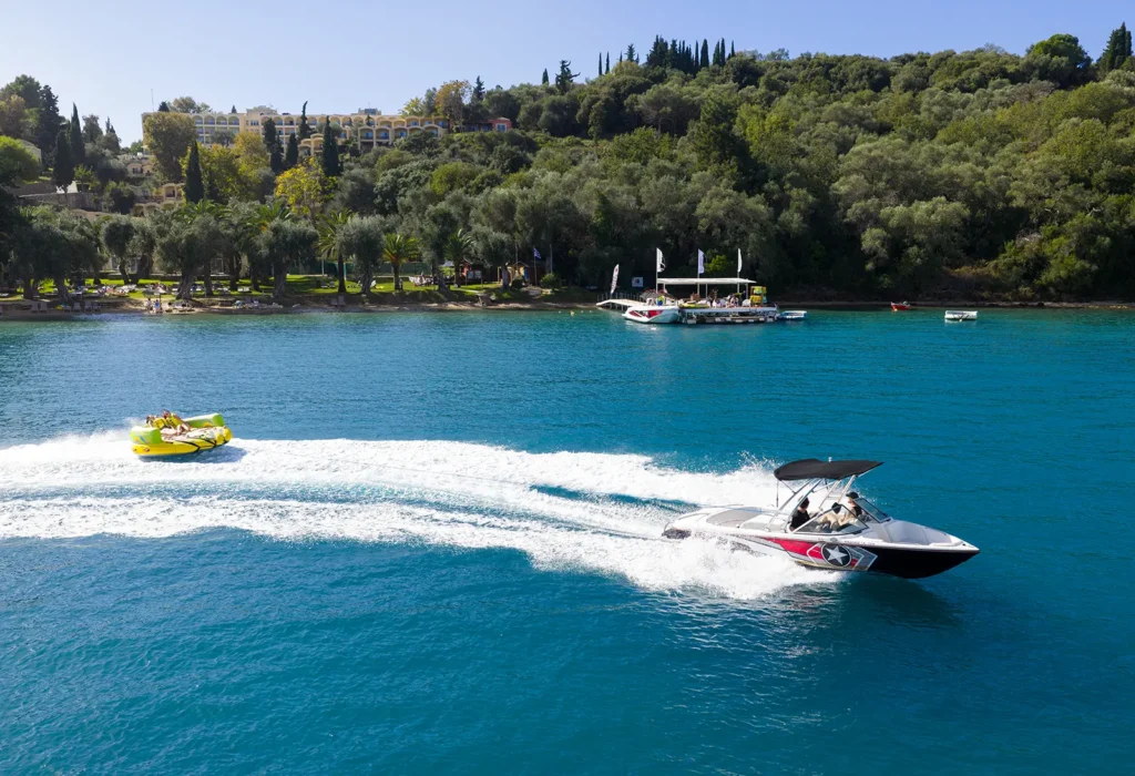 inflatable rides corfu ski club watersports