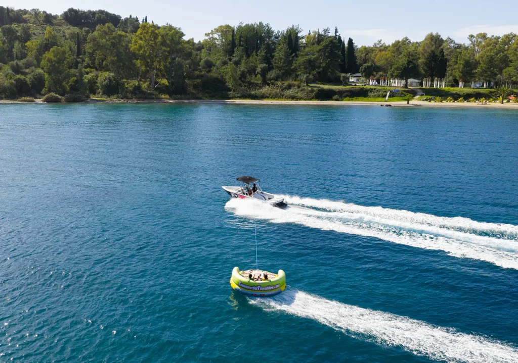 inflatable rides corfu ski club watersports