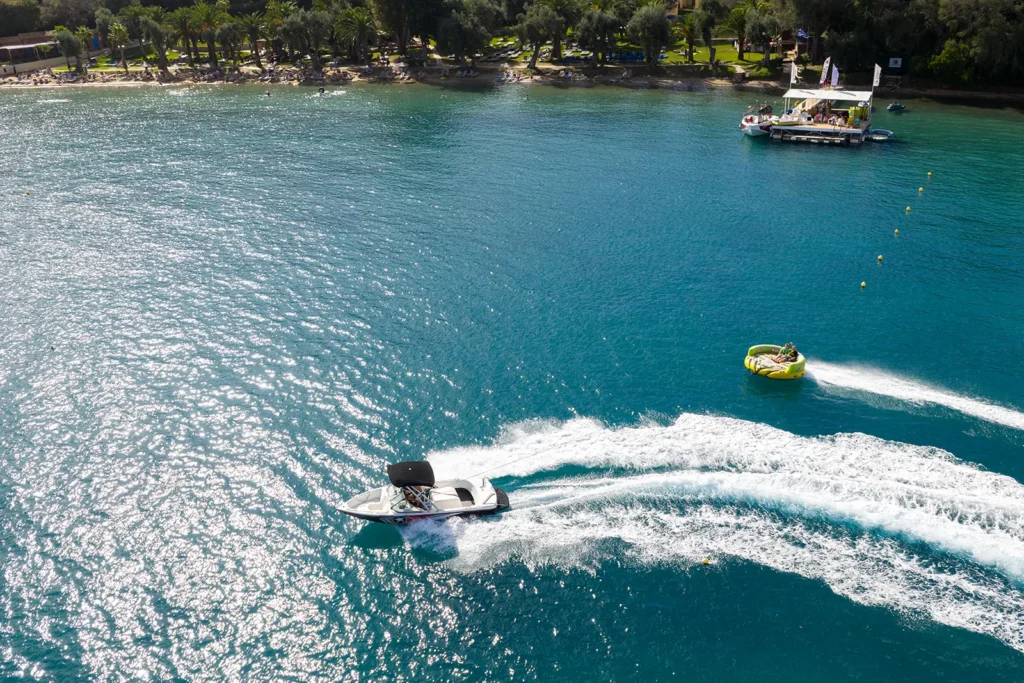 inflatable rides corfu ski club watersports
