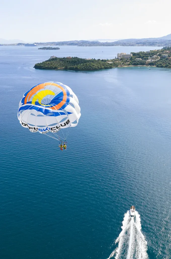 corfu ski club watersports parasailing