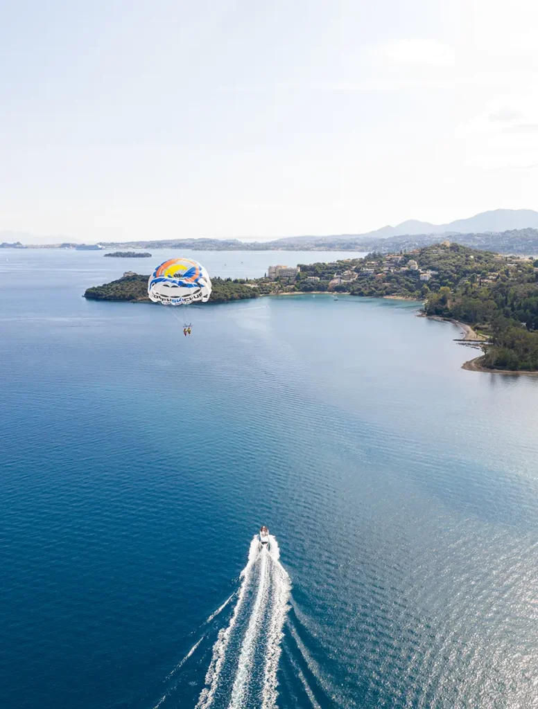 corfu ski club watersports parasailing