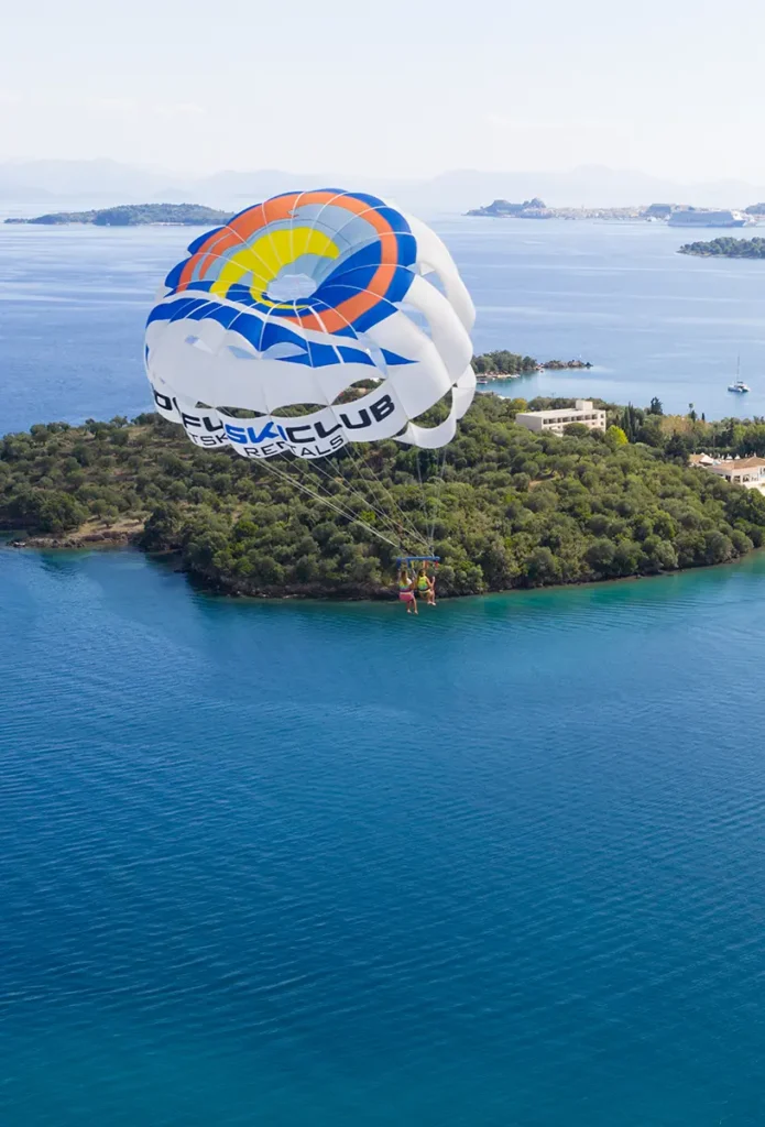 corfu ski club watersports parasailing