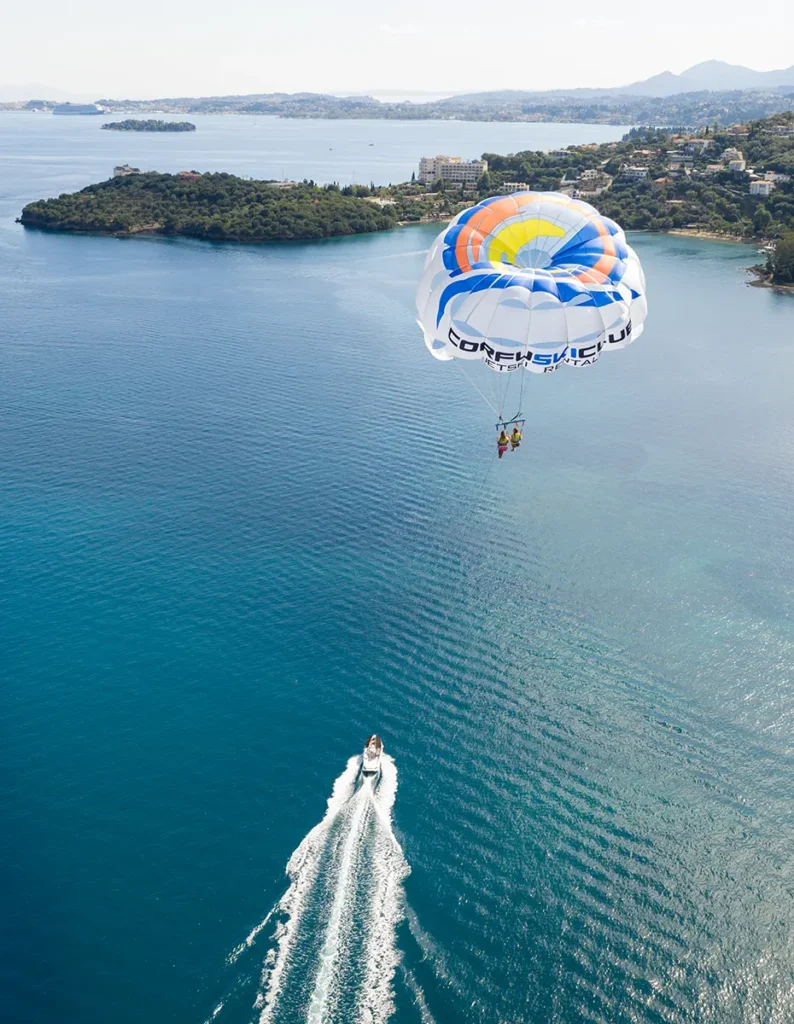 corfu ski club watersports parasailing