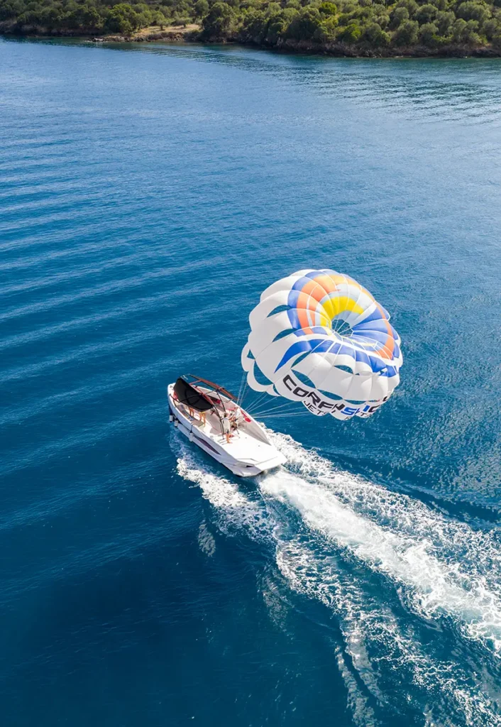 corfu ski club watersports parasailing