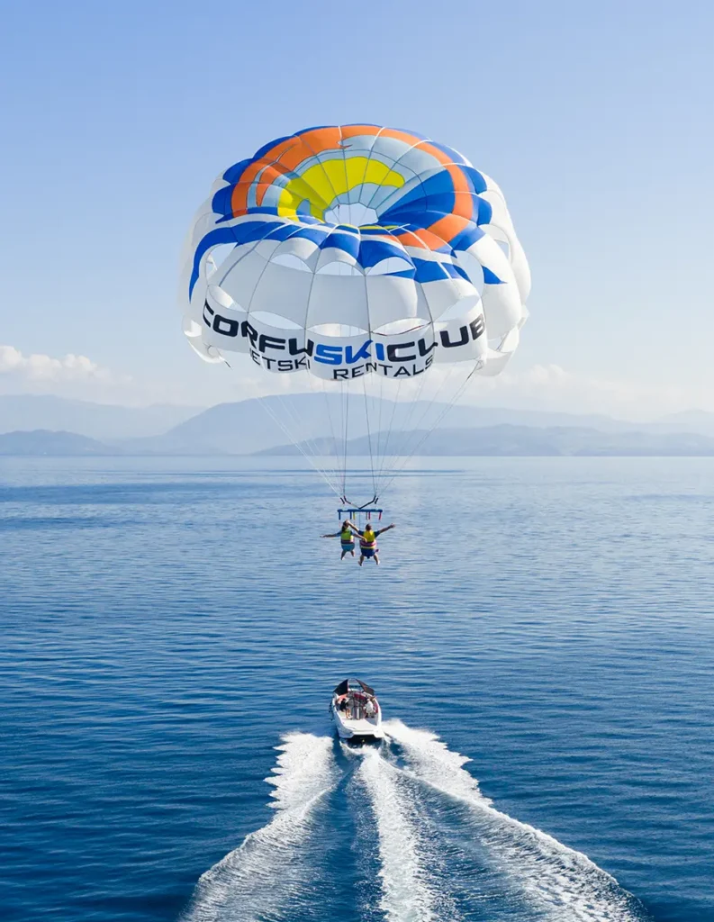corfu ski club watersports parasailing