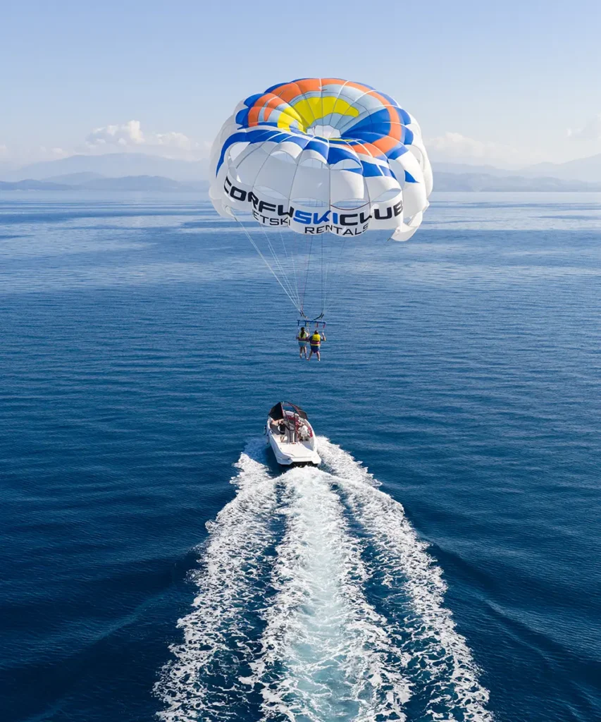 corfu ski club watersports parasailing