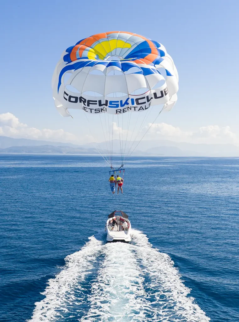 corfu ski club watersports parasailing