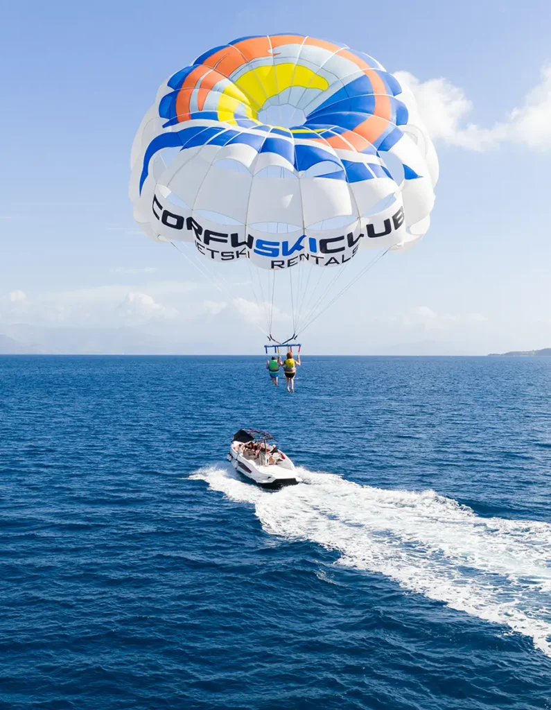 corfu ski club watersports parasailing