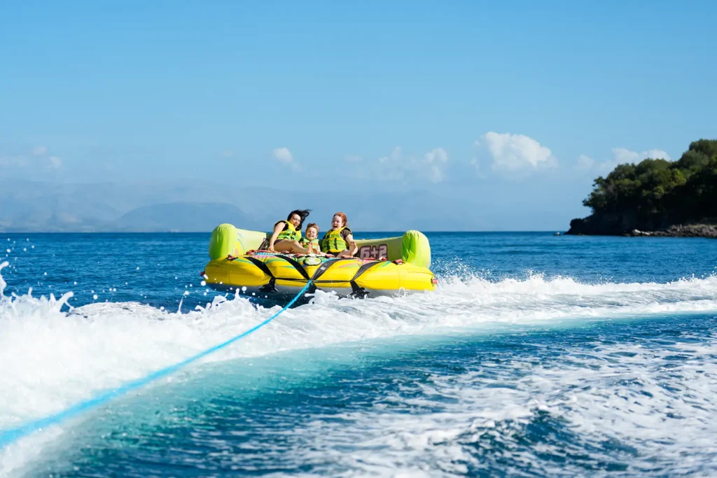 inflatable rides corfu ski club watersports